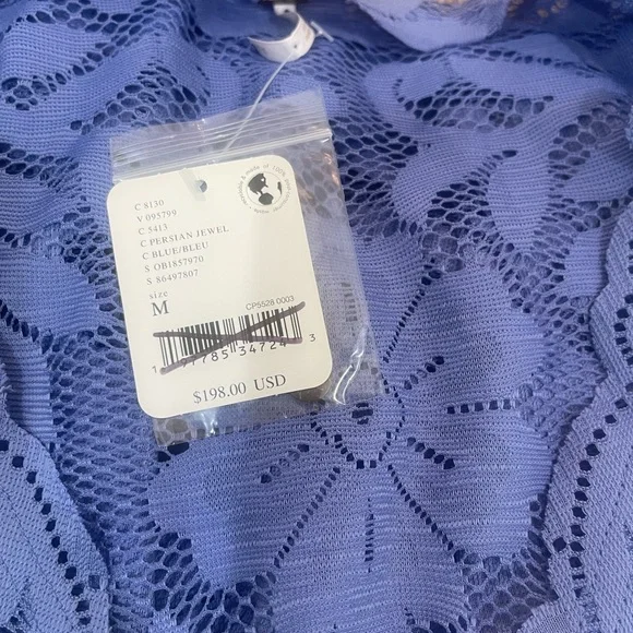 NWT Free people shadow dance midi dress in Persian jewel size m - Picture 8 of 12